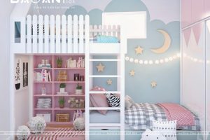 Ý tưởng tuyệt vời thiết kế nội thất phòng ngủ bé gái