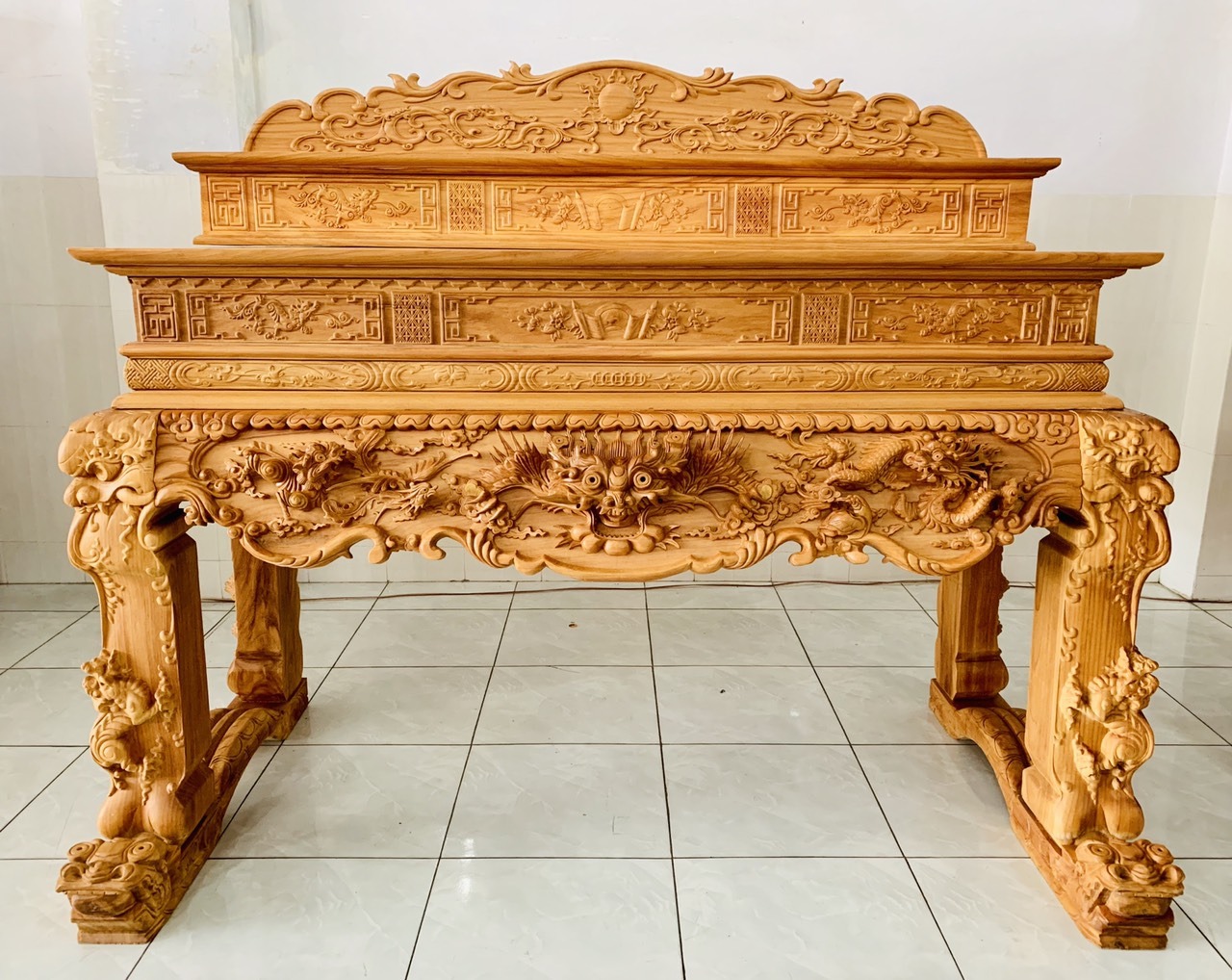 mẫu tủ thờ bằng gỗ 